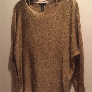 Sequined Gold Top